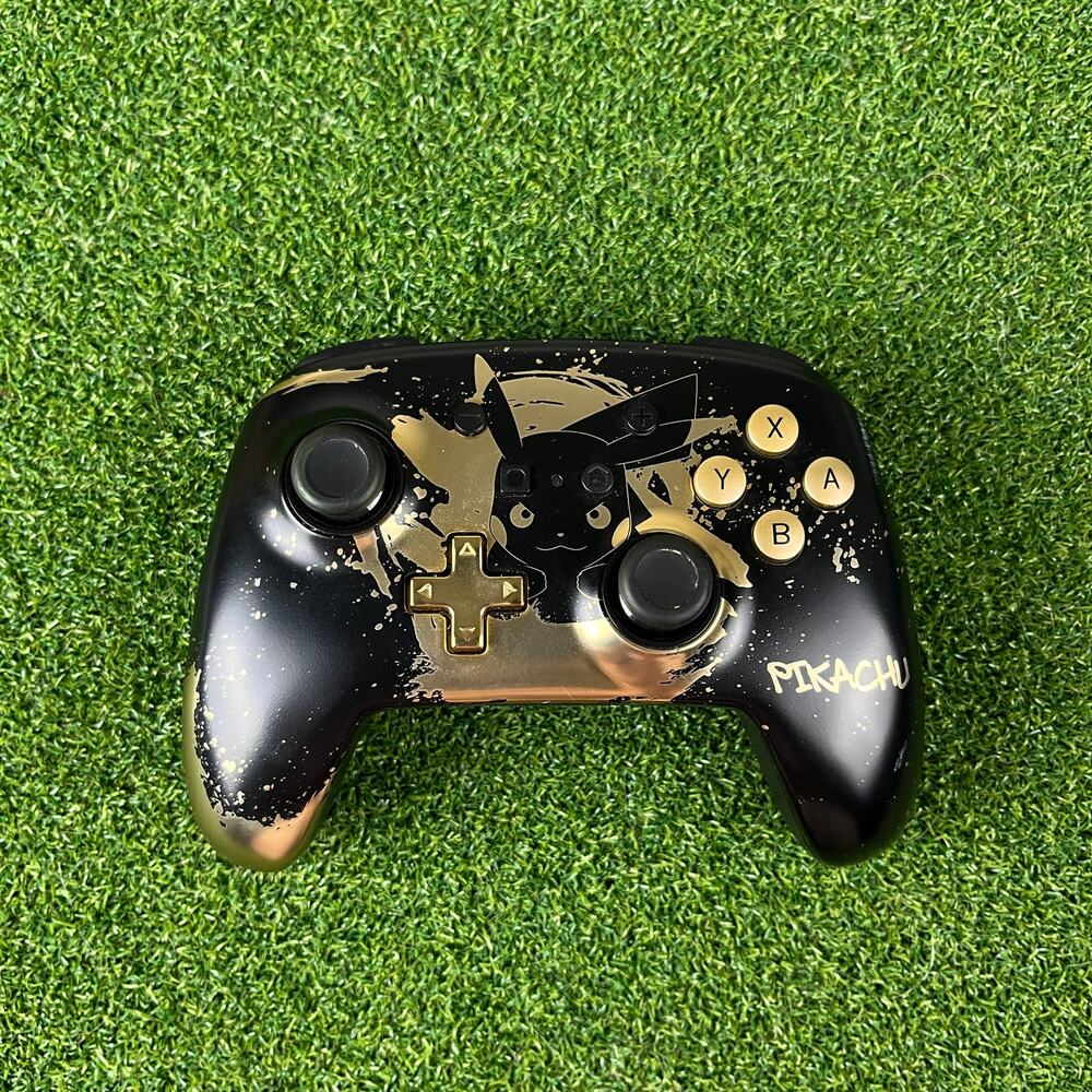 PowerA Enhanced Nintendo Switch Pikachu Black Gold Pokemon Controller Tested